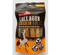 Medium Collagen Chicken Rolls for Dogs, 3 Stick Treats (Single 70g Packet)