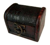 Medium Colonial Style Decorative Storage Box Egypt Embossed Design