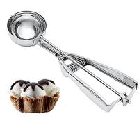 Medium Cookie Scoop, 2.8 Tbsp/42ml/1.4oz, 2"/4.5cm Ball, 18/8 Stainless Steel, Double Polished, Ice Cream Scoop, Dough Scoop Cake Scoop Melon Balls.