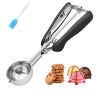 Medium Cookie Scoop 2 Tablespoon, Size #40 Cookie Dough Scoop, 18/8 Stainless Steel Ice Cream Scoop with Comfortable Grip, for Baking Cookies, Muffins, Cupcakes