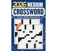Medium Crossword Puzzle Book For Adults: 80 Fun & Thoughtful Puzzles with Solutions - Perfect for Adults & Teens