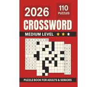 Medium Crossword Puzzle Book for Adults and Seniors: 110 Engaging Puzzles for Brain Workouts, Stress Relief, and Relaxation (A Fun Gift for Puzzle Lovers)