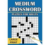 Medium Crossword Puzzles for Adults, Large Print