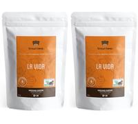 Medium Dark Roast Strong Ground Coffee 227g - For French Press Cafetiere Filter Drip V60 Aeropress - Strength 4 - Brown Bear La Vida Blend - Donation to Free The Bears (Pack of 2)
