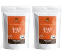 Medium Dark Roast Strong Ground Coffee 227g - Ideal for French Press Cafetiere Filter Drip V60 Aeropress - Brown Bear Original Blend - Strength 4 Coffee - Donation to Free The Bears (Pack of 2)