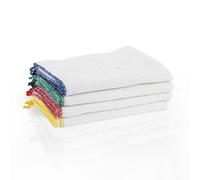 Medium Dishcloth 400 x 250mm Red Trim (10)