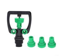 Medium Distance Automatic 360-Degree Rotating Garden Sprinkler for Lawn Irrigation, Adjustable 4.5-12 m Spray Range, 600-800 L/H Flow Rate, Outdoor Watering Timer Compatible with Standard Garden Hoses