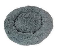 Medium Dog Bed Fluffy Donut Cushion In Grey Actiaspet