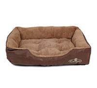 Medium Dog Bed In Faux Leather Fur Fleece Actiaspet