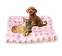 Medium Dog Bed Washable Calming Pet Cushion,Durable Cat Beds Sofa Easy-Clean Crate Mattress for Indoor Messy Pet (S-55 * 40CM,A)