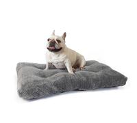 Medium Dog Beds for Crates Washable 30 Inch Dog Crate Bed Soft and Fluffy Pads for Cages Up to 40 lbs Pet Bed Mat Pillows Kennel Pads for Crates Jacquard Dark Grey