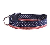 Medium Dog Collar Flag Dog Independence Day Heavy Duty Adjustable Cute Soft Cat Pet for Small Medium Large Breeds