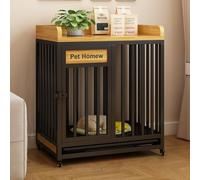 Medium Dog Crate,Furniture Dog Crate,Decorative Pet House Table,Indoor Dog(Black,70cm/27.6in)
