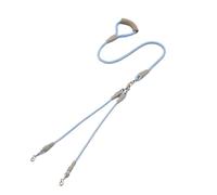 Medium Dog Lea Towing Rope Double Headed Dual Dog Harn One Drag Two Pet Supplies Dogs Walking Rope Exble Normal Spec(Blue,1.0cm+0.6cm)