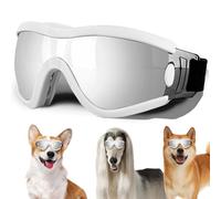 Medium Dog Sunglasses with Adjustable Strap UV Protection, Winproof Puppy Sunglasses, Suitable for Dogs Eyes Protection，Soft Dog Goggles
