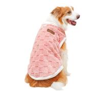 Medium Dog Sweater - Warm Plush Pet Clothes for Autumn and Winter | Large Dog Coat for Golden Retriever Cats | Outdoor Cotton Walk Outfit - Soft Polyester Jacket for Plain