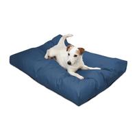 Medium Dogtuff Water Resistant Ped Bed - Affordable Pet Comfort, Versatile Dog Bed - Dog Bed for Puppies and Old Dogs, Pre filled with Fibre Inner - Multiple Bold Colours (Royal Blue)