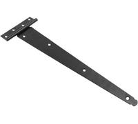 Medium Duty Tee Hinge For Wooden Gates And Doors - Black Traditional Iron Gate Hinge With Matching Fixing Screws 250mm