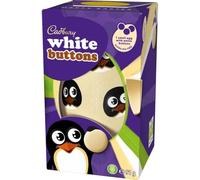 Medium Easter Chocolate Eggs Variety For Easter Best gift for Friends & Family (Cadbury White Chocolate Buttons Easter Egg 91g)