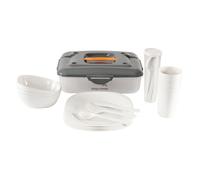 (medium) Easy Camp Picnic Box Camping Dinner Plate Picnic Set 30 Piece Cerf Plastic