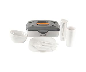 (medium) Easy Camp Picnic Box Camping Dinner Plate Picnic Set 30 Piece Cerf Plastic