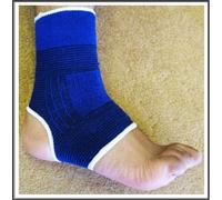 Medium Elasticated Blue Ankle Support
