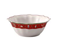 Medium Festive Bowl - Villeroy & Boch Red Porcelain Toys Delight Collection