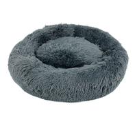 Medium Dog Bed Fluffy Donut Cushion in Dark Grey Actiaspet