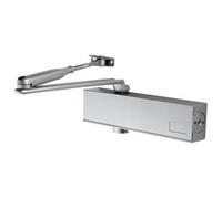 Medium Frequency Overhead Door Closer Variable Power Size 2 4 Silver