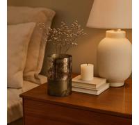 Medium Glass Vase in Metallic Antique Finish | Gaia
