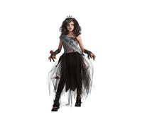 Child GOTH PROM QUEEN School Halloween Fancy Dress Costume Girls Zombie Party