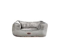 Medium Grey Plush Soft Pet Bed