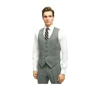 Medium Grey Wool Vest - male - Brooks Brothers - Waistcoats - Gray - 3XL - Suits 3XL