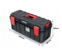 (Medium) Hand tool box Modular Organis Stackable Lockable Heavy Duty Metal Hinges 3 Sizes