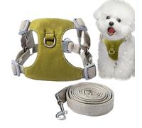 Medium Harness for Dogs, Dog Harness with Lead - Breathable Oxford Vest for Dogs, Adjustable Accessories for Small, Medium and Large Breeds, Outdoor Walks