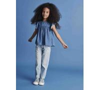 MEDIUM Hip, Straight Leg MorphologiK Jeans for Girls bleached denim