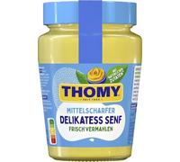 Medium Hot German Mustard in Glass Jar, 250 ml, Thomy
