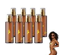 Medium Hydrating Tanning Mist - Tanning Spray for Body & Face - Self Tanning Mist, 3.38 fl oz Hydrating Self Tanner Mist with DHA, 100ml Self Tanner Spray with Glycerin, Lightweight (8 bottles)