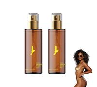 Medium Hydrating Tanning Mist - Tanning Spray for Body & Face - Self Tanning Mist, 3.38 fl oz Hydrating Self Tanner Mist with DHA, 100ml Self Tanner Spray with Glycerin, Lightweight (2 bottles)