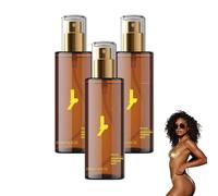 Medium Hydrating Tanning Mist - Tanning Spray for Body & Face - Self Tanning Mist, 3.38 fl oz Hydrating Self Tanner Mist with DHA, 100ml Self Tanner Spray with Glycerin, Lightweight (3 bottles)