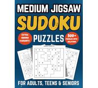 Medium Jigsaw Sudoku Puzzle Book: 500+ Logic-Boosting Puzzles for Adults with Killer, Diagonal, Even-Odd & Hyper Variants (Jigsaw Sudoku Collection)