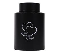 Medium Keepsake Urns for Human Ashes - Black, My Dad