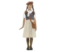 (Medium) Kids Evacuee School Girl Costume