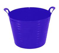 Medium/Large/Extra Large Purple Robust Flexi Tubs Multipurpose Flexible Rubber Storage Container Buckets Garden Trugs Laundry Basket Polyethylene Flex Tub For Home Gardening Toys (1, 42 Litre)