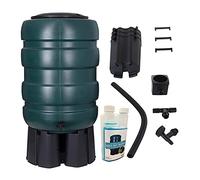 Medium Large & Extra Large UV Blocker Water Butt Rain Water Collectors & Treatment Cleaner Full Kits (250L Water Butt & 1 Treatment Bottle)