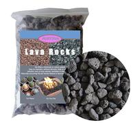 Medium Lava Rock 5LBS, 1' - 2' Natural Volcanic Stones Use in Fireplace, Fire Pit or Bowl Rocks for Indoor Outdoor Natural Gas Propane Fires and Decorative Landscaping-Black