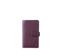Medium Leather Tab Purse (Burgundy)
