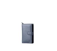 Medium Leather Tab Purse (Navy)