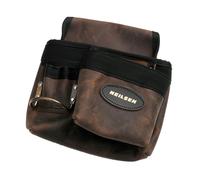 Neilsen CT0041 5 Pocket Tool Pouch Oil Tanned Leather with Steel Tape Holder Riveted for Strength