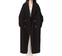 Medium Length Woolen Coat Elegant Style Version Hepburn Style Women Jacket